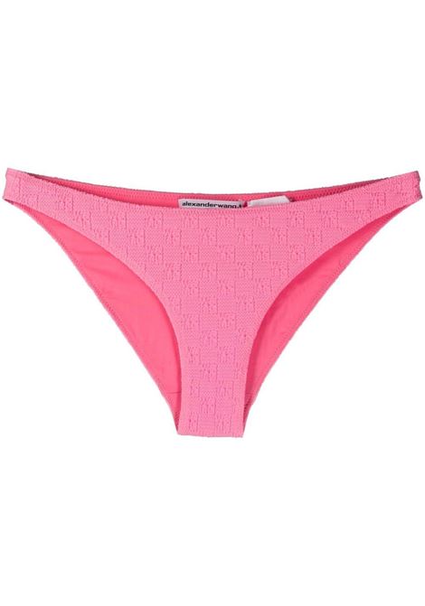 Pink logo-print bikini bottoms - women  ALEXANDER WANG | 4CC2228026959